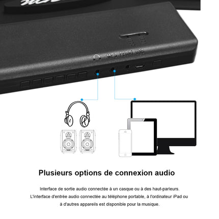 Rolovací elektronické bicí pady, USB MIDI, Bluetooth, konektor na sluchátka