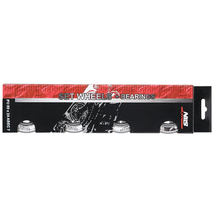 Kolečka na brusle 80x24 mm, průhledná, sada ložisek ABEC-7