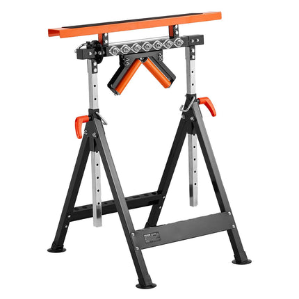 Roller Stand, 440 lb Capacity, 33-50 in Height, Folding