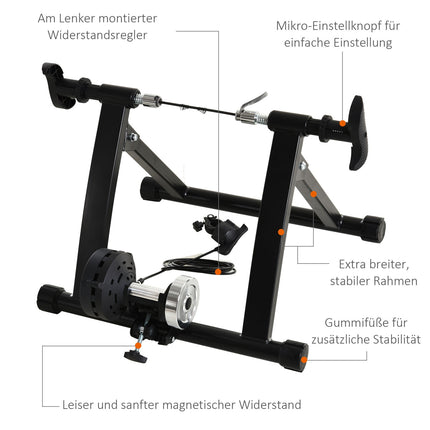 magnetický skládací cyklotrenažér pro kola 26""-28""/700C