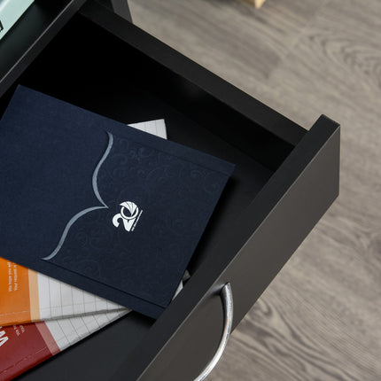 Rolling filing cabinet with drawer - Black, 40x35x60 cm