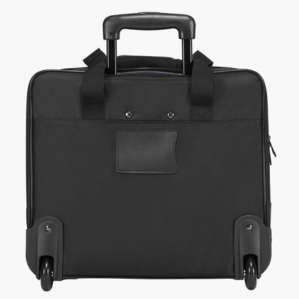 Rolling Laptop Bag 15.6 Inch, Wheeled, Water-Repellent, Black