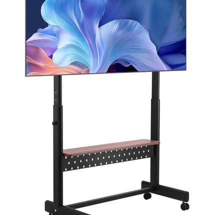 Rolling TV Stand Cart, 55-100 In, Tray, VESA 800x600