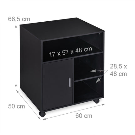 Rolling case with 5 compartments