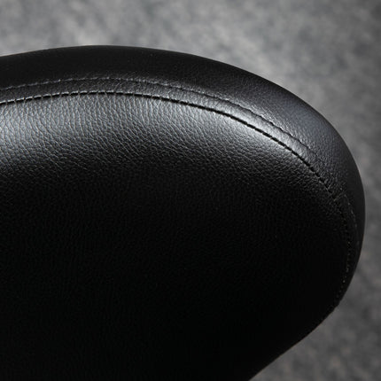 Otočná masážní stolička – nastavitelný ergonomický sedák, černá umělá kůže