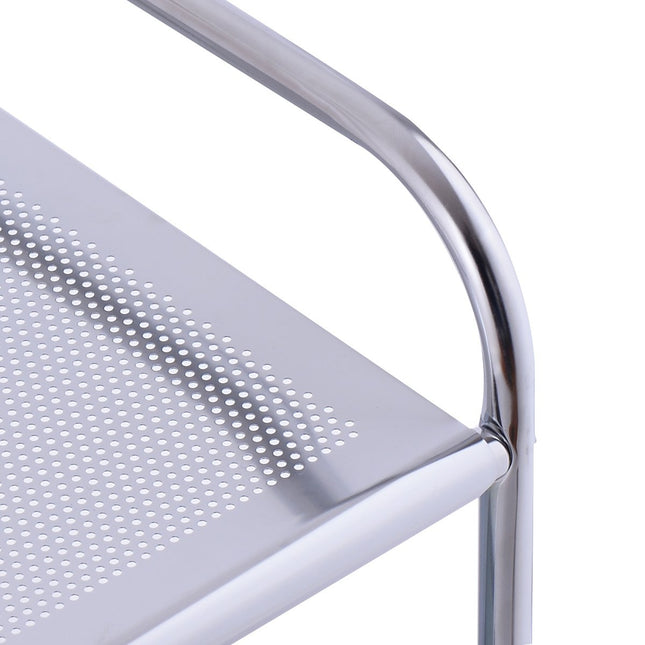 Pojízdný vozík se 4 zásuvkami, koupelnový pojízdný kontejner, kuchyňský vozík s kolečky 58,5 x 37 x 75 cm modro-zelený