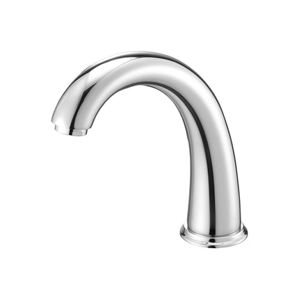 Roman Tub Faucet, 3-Hole Waterfall, Dual Handles, Silver