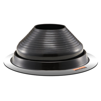 Roof Pipe Flashing Boots 2-Pack, EPDM, 6-11 in OD
