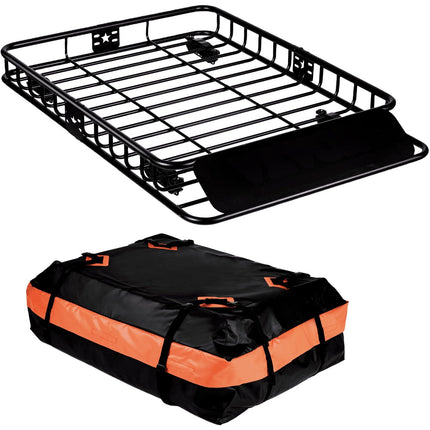 Roof Rack Cargo Basket 51 x 36 in, 15 Cu Ft Bag, 200 lb