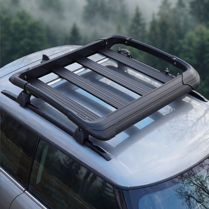 Roof Rack Cargo Basket, Aluminum, 150 lb Capacity