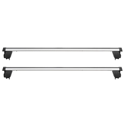 Roof Rack Cross Bars, 90 kg, Universal Lockable Aluminum