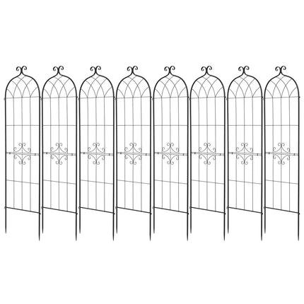 Rose Garden Trellis, 8-Pack 180 x 52.5 cm Steel Panels