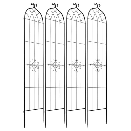 Rose Trellis 4-Pack, 220 x 52.5 cm Powder-Coated Steel