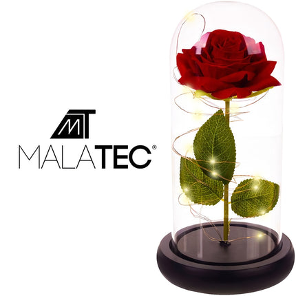 Růže ve skle – svítící Malatec 21619