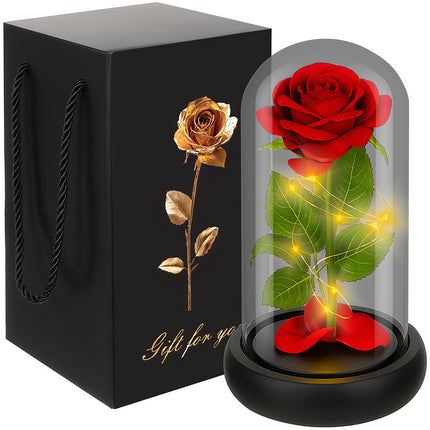 Rose in glass - shining Ruhhy 25682