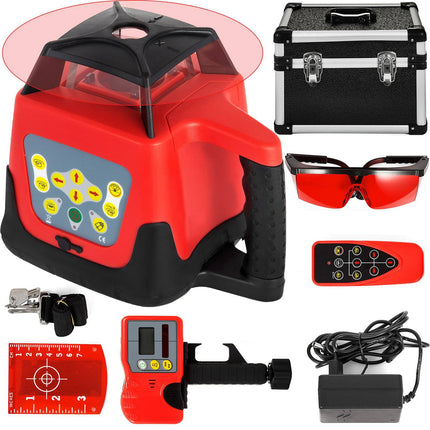 Rotary Laser Level, Self-Leveling, 250m Range, Receiver