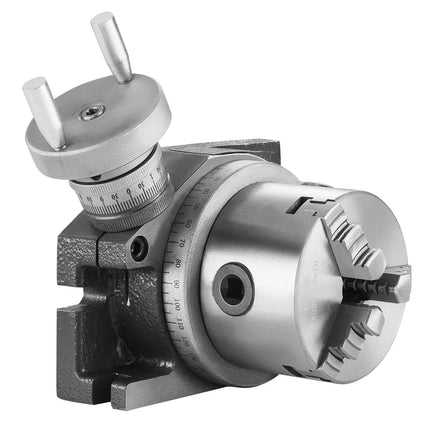 Rotary Table 100 mm, Horizontal-Vertical, 80 mm 3-Jaw