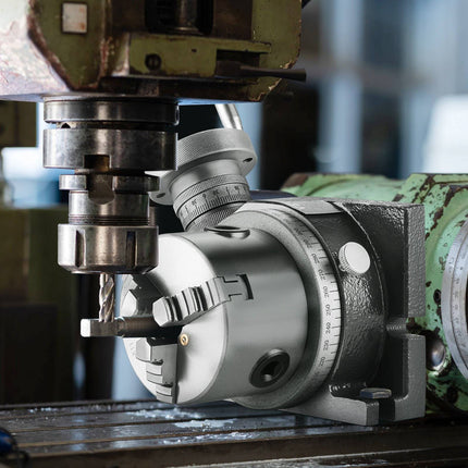 Rotary Table 100 mm, Horizontal-Vertical, 80 mm 3-Jaw