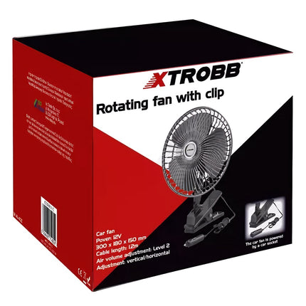 Otočný ventilátor s klipem Xtrobb 23194