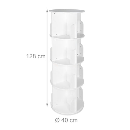 Otočná knihovna, 4 patra, přístup 360°