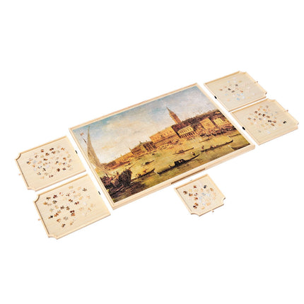 Rotating Puzzle Board, 2000-Piece, 5 Drawers, Cover
