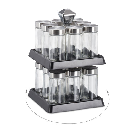 Rotating Spice Rack 16 Spice Jars
