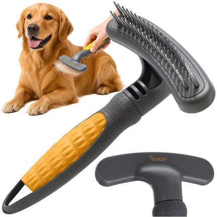 Otočný hřeben pro psy a kočky – dvojitá řada, ergonomický
