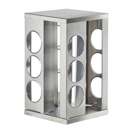 Rotating spice rack with 12 spice jars