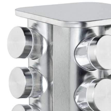 Rotating spice rack with 20 spice jars