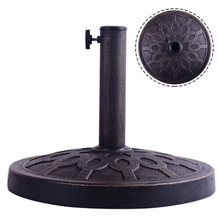 Kulatý bronzový stojan na slunečník, pro tyče 38mm/48mm