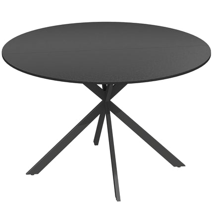 Kulatý jídelní stůl, povrch ve vzhledu dřeva, pro 4 osoby, 120 cm