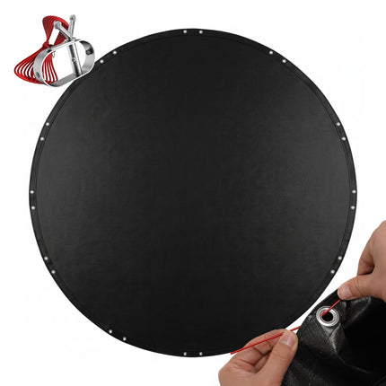 Kulatá krycí plachta na bazén, odolná UV, 600–650 cm