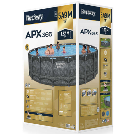 Kulatý bazénový set 5.49 m x 1.32 m, celoroční použití
