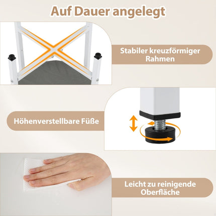 Runder Beistelltisch mit herausnehmbarem Filzkorb, Ablage