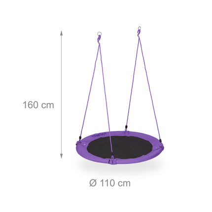 Kulatá hnízdová houpačka 110 cm