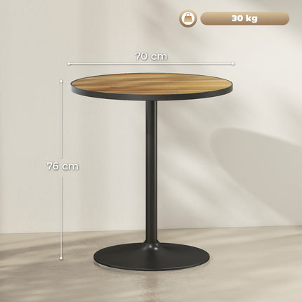 Kulatý jídelní stůl, dub, pro 2-4 osoby, kompaktní design