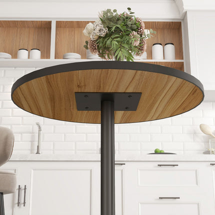 Kulatý jídelní stůl, dub, pro 2-4 osoby, kompaktní design
