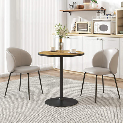 Kulatý jídelní stůl, dub, pro 2-4 osoby, kompaktní design