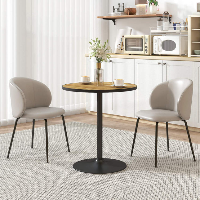 Kulatý jídelní stůl, dub, pro 2-4 osoby, kompaktní design