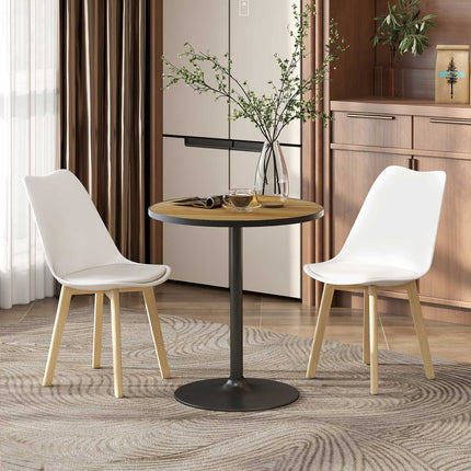Kulatý jídelní stůl, dub, pro 2-4 osoby, kompaktní design