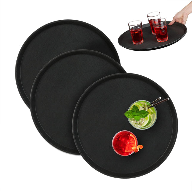 Kulatý servírovací tác sada 3 ks 40 cm