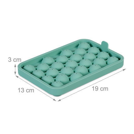 Kulatá silikonová forma na led, sada 4 ks