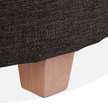Runder Hocker mit Stauraum