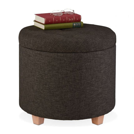 Runder Hocker mit Stauraum