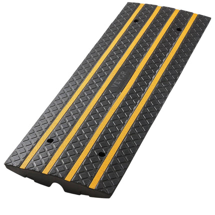 Rubber Curb Ramp 15 Ton, 66 mm Rise, Reflective, 1 Pack