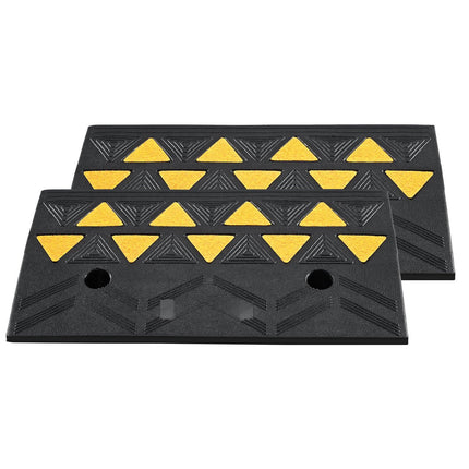 Rubber Curb Ramps 2-Pack, 4.3 in Rise, 15 Ton