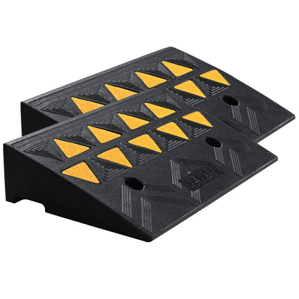 Rubber Curb Ramps 2-Pack, 4.3 in Rise, 15 Ton