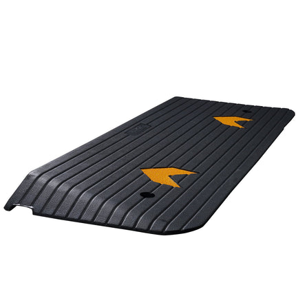 Rubber Threshold Ramp, 1.5 In Rise, 15000 kg, Non-Slip