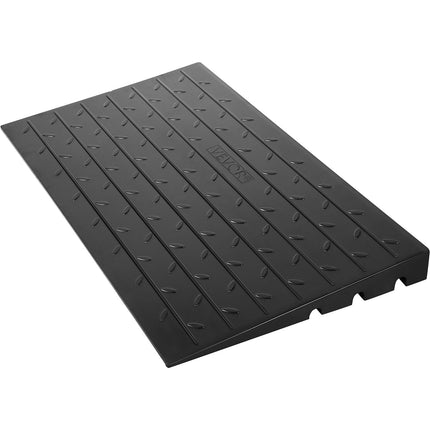 Rubber Threshold Ramp 6.5 cm Rise, 3-Channel, 1000 kg