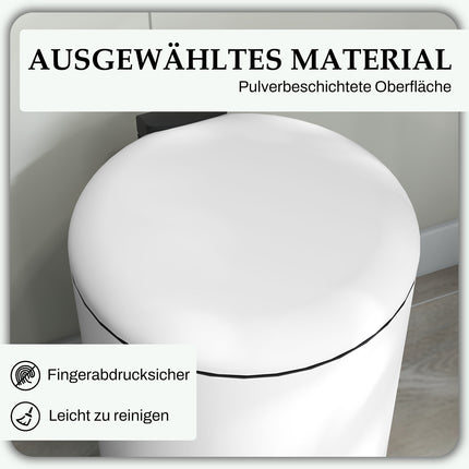 Metal pedal waste container with inner basket, 20L, 36x30x44.5 cm